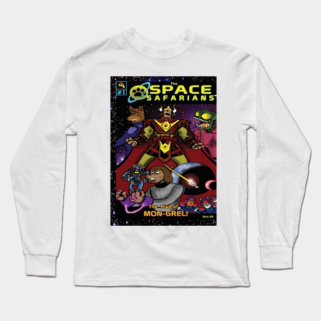 The Space Safarians- The Rise of Mon- Grel Long Sleeve T-Shirt by DocNebula